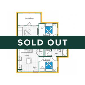 2BR/2BA - B1 - SOLD OUT
