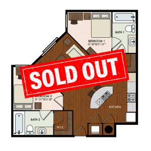 2BR/2BA - Large SOLD OUT