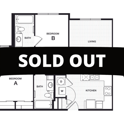 2BR/2BA - B2 - Sold Out