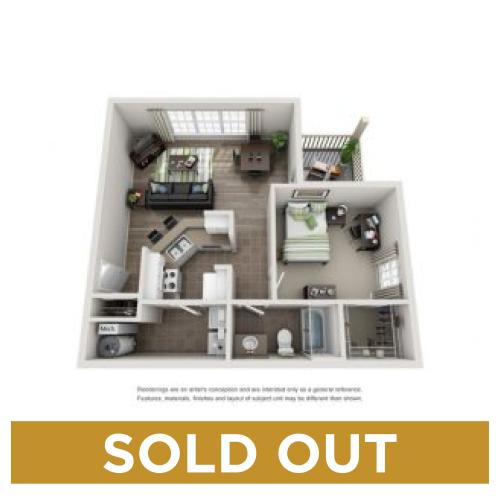 1BR/1BA - HB - Sold Out