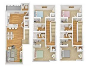 Four Bedroom Four Bathroom Townhome B