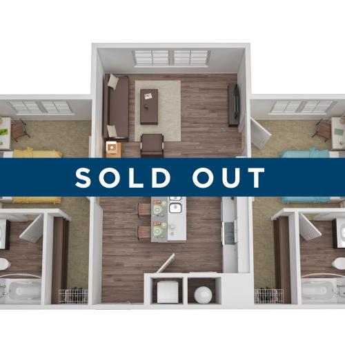 2BR/2BA - Flat- Sold Out