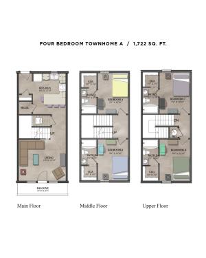 4 BR Townhome