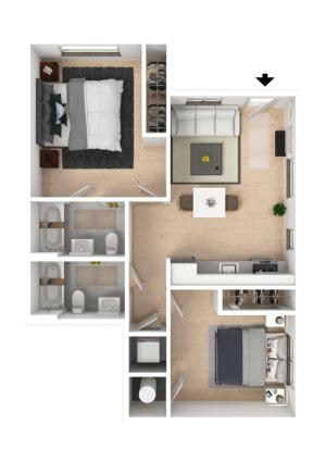 2 Bedroom-A3