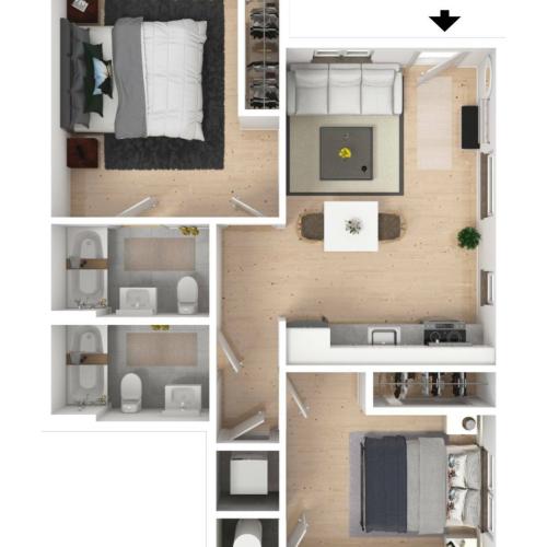2 Bedroom-A3