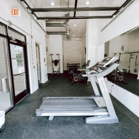 Exercise equipment at the Fitness Center.