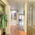Storage options shown in hallway of apartment at The Landings at Chandler Crossings | MSU Student Housing,
