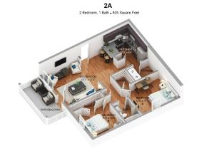 2X1 - 3D Floorplan