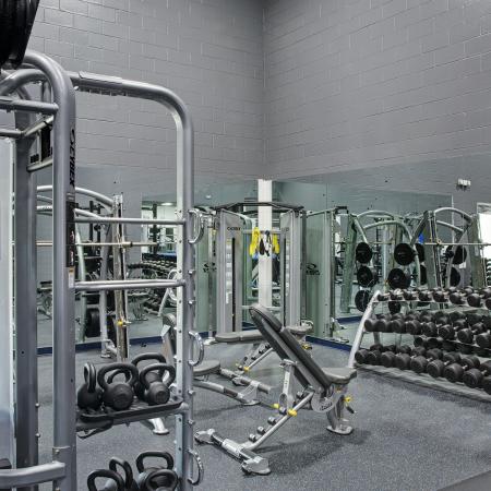 fitness center free weights