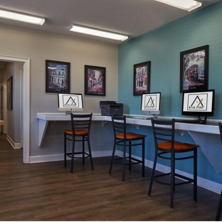 cyber lounge at axis student living lafayette