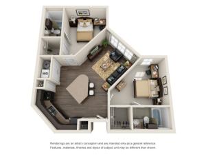 2 bedroom apartments in md