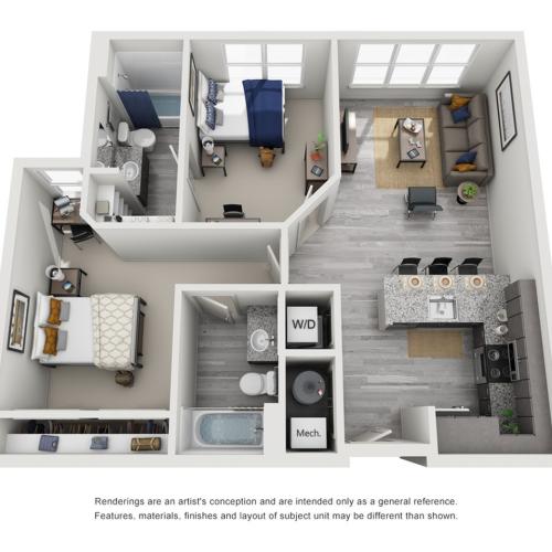 2 bedroom apartment in clemson