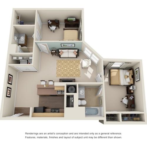 two bedroom apartment in atlanta ga