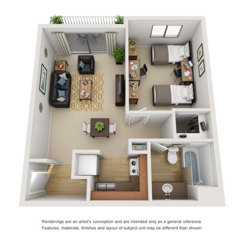 1 bedroom apartment near university of arizona