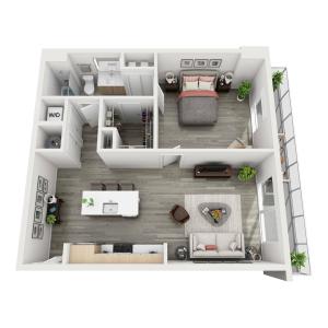 Motion at Dadeland A7 Floor Plan