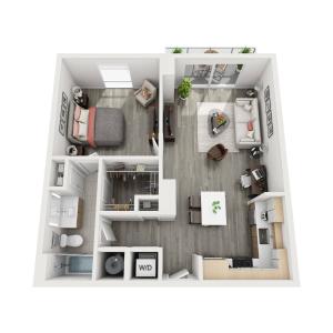Motion at Dadeland A2 Floor Plan