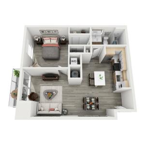 Motion at Dadeland A6-A Floor Plan