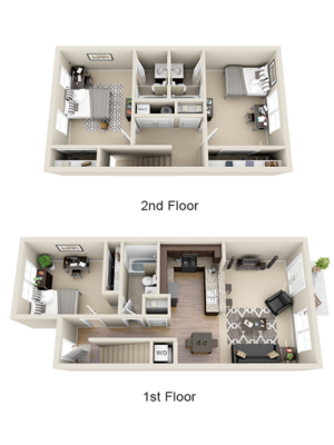 3 bedroom apartment floor plan