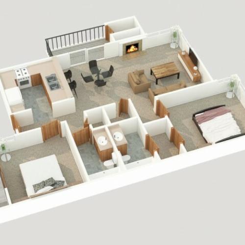 2 bedroom apartment floor plan