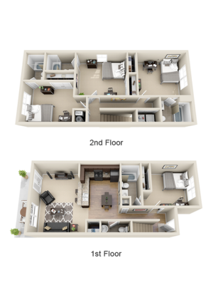 4 bedroom apartment floor plan