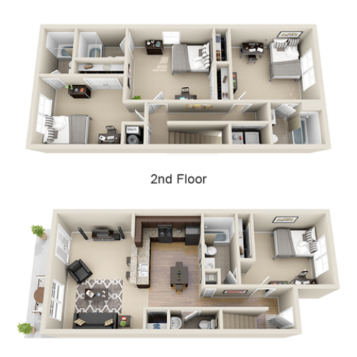 4 bedroom apartment floor plan