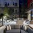 Two landscaped courtyards with dining and grilling stations at Hanover Alewife