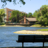 Bench Overlooking a Lake | Lake+House Apartments | Wheeling IL Apartments