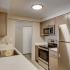 Renovated 1 Bedroom Tower Scene Kitchen at The Views of Naperville apartments