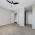 Upgraded 1 Bedroom Tower Scene Bedroom at The Views of Naperville apartments