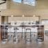 Clubhouse kitchen-serving area at The Views of Naperville apartments