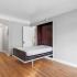 vacant room with murphy bed