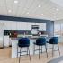 clubhouse kitchen with barstool seating