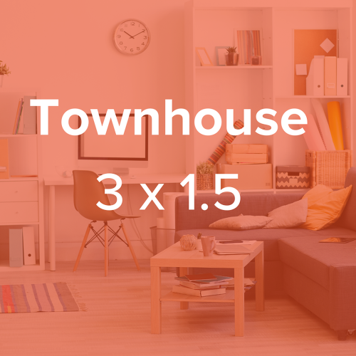 Townhouse Floorplan: 3 Bedrooms/1.5 Bathrooms