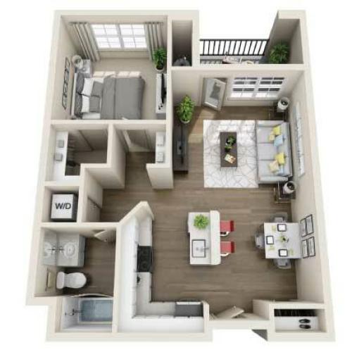 Floor Plan Images | Arrive Los Carneros Apartments For Rent Goleta CA 93117