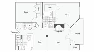 Floor Plan 4 | Atlanta Apartments | Arrive Perimeter