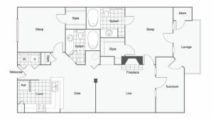 Floor Plan 6 | Apartments In Atlanta | Arrive Perimeter