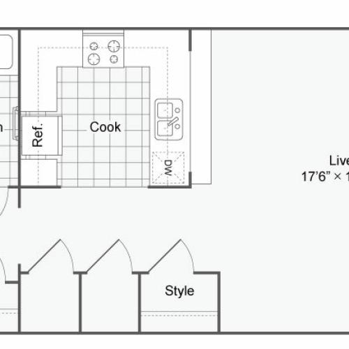 Floor Plan 1 | Apartments In Alamo Heights San Antonio | Arrive Eilan