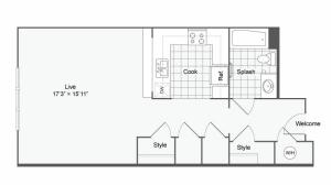 Floor Plan 4 | Alamo Apartments San Antonio TX | Arrive Eilan