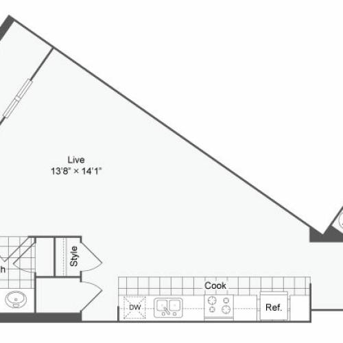 Floor Plan 8 | Alamo Heights Luxury Apartments | Arrive Eilan