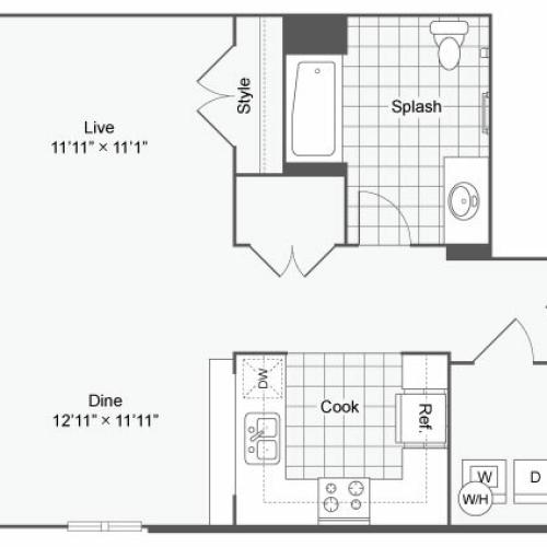 Floor Plan 10 | Apartments In Alamo Heights San Antonio | Arrive Eilan