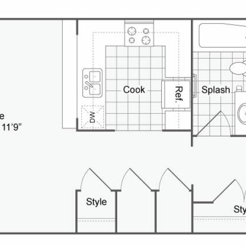 Floor Plan 13 | Alamo Heights Luxury Apartments | Arrive Eilan
