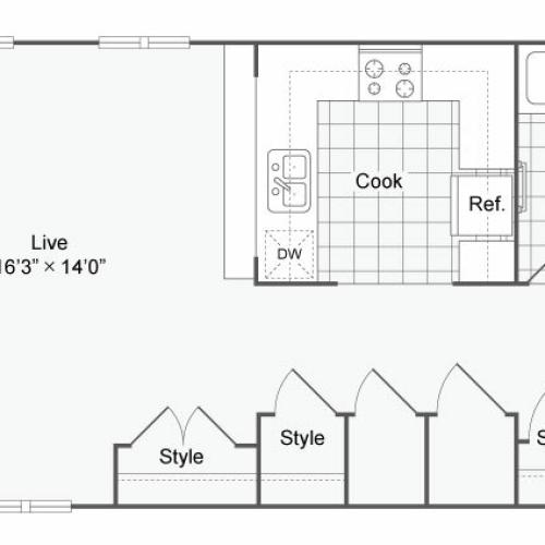 Floor Plan 16 | Apartments In Alamo Heights San Antonio | Arrive Eilan