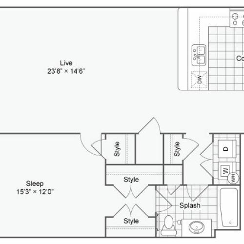 Floor Plan Image| Alamo Apartments San Antonio TX | Arrive Eilan
