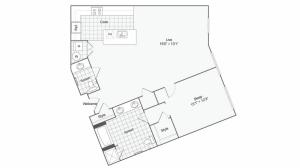 Floor Plan 42| Alamo Apartments San Antonio TX | Arrive Eilan