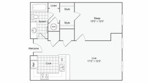 Floor Plan 67| Alamo Apartments San Antonio TX | Arrive Eilan