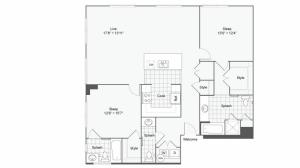 Floor Plan 82| Alamo Apartments San Antonio TX | Arrive Eilan