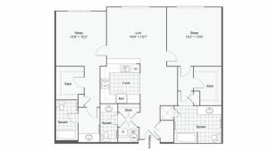 Floor Plan 95| Alamo Apartments San Antonio TX | Arrive Eilan