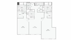 Floor Plan 102| Alamo Apartments San Antonio TX | Arrive Eilan