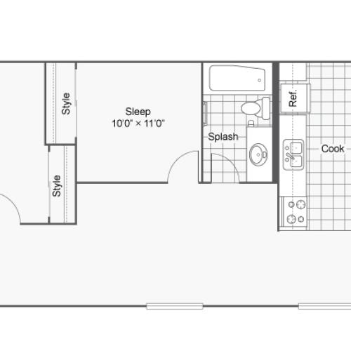 Floor Plan 15 | Apartments In Denver Colorado | Renew on Stout