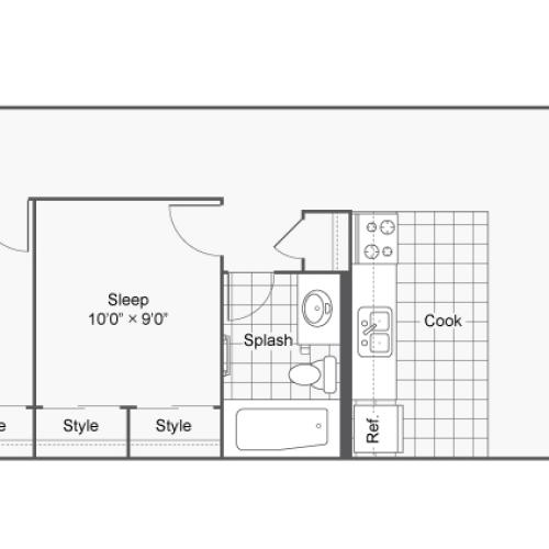 Floor Plan 19 | Apartments In Denver | Renew on Stout